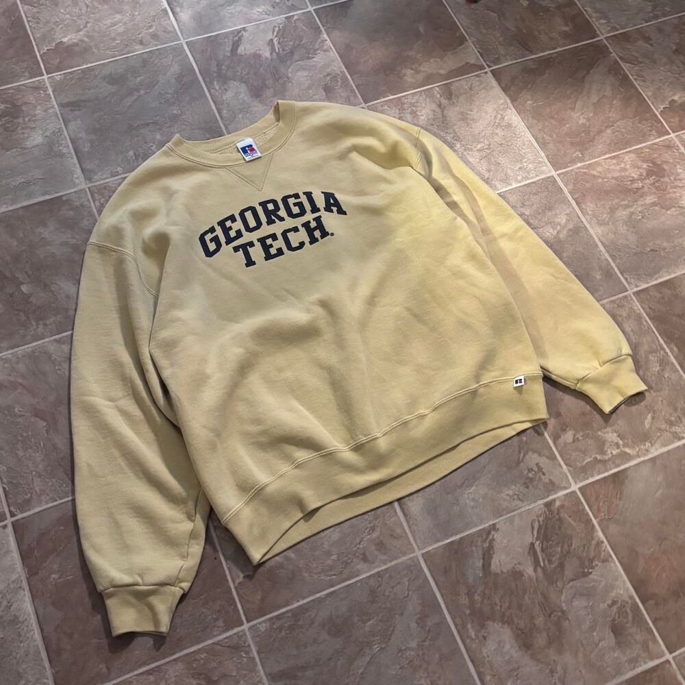 Vintage 1990s Russell Athletic Georgia Tech baggy crewneck sweatshirt, size XL